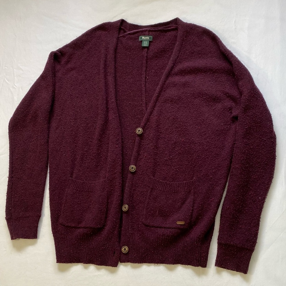 Medium Maroon Roots Cardigan